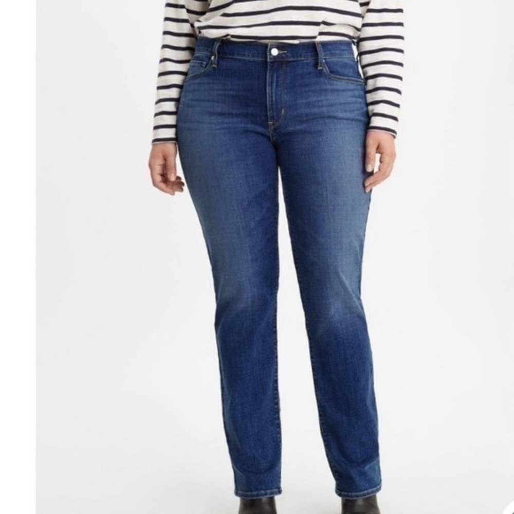 Levi’s Mid Rise Slim Straight Leg Jeans 20 Short